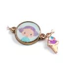 Djeco TINYLY Édeske karkötő Tutti bracelet színes figura díszítéssel