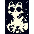 A Djeco Macskusz varázs puzzle foszforeszkáló sötétben világító hatása lekapcsolt lámpánál