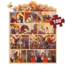 A kirakott 100 darabos Djeco Artúr király történetmesélős puzzle