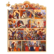 Djeco Artúr király 100 darabos mese puzzle illusztrált díszdoboza