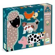 Djeco Betyárbecsület óriás puzzle doboza tanyasi állatfigurákkal