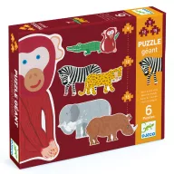   Djeco Óriás puzzle - Henri és barátai, 9-12-15 db-os - Henri and friends