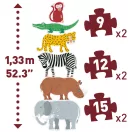 Djeco Henri és barátai óriás puzzle 9, 12 és 15 darabos változatban