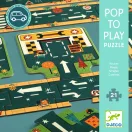 Djeco Óriás puzzle Utak irányok 21 darabos készlet dobozban