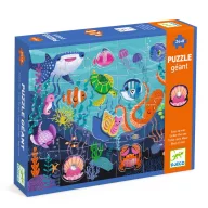 Djeco Taktilo sea óriás tapintós tengerlakók puzzle kék színű doboza