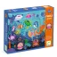 Djeco Taktilo sea óriás tapintós tengerlakók puzzle kék színű doboza