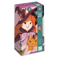 Djeco Lili a kis boszorka 36 darabos óriás sziluett puzzle doboza