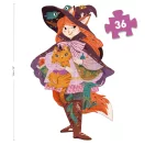 Az összerakott egy méter magas Lili a kis boszorka óriás puzzle