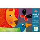 Djeco Animal Parade óriás sziluett puzzle dobozának közeli képe
