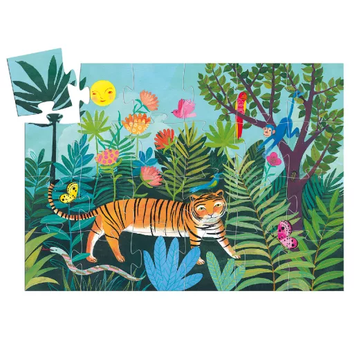 Djeco Formadobozos puzzle - A tigris sétája - The tiger's walk