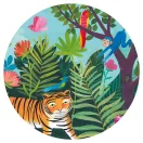 Djeco A tigris sétája 24 darabos formadobozos puzzle tigris alakú díszdoboza