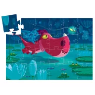   Djeco Formadobozos puzzle - Cuki sárkány, 24 db-os - Edmond the dragon