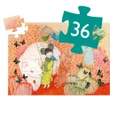 Djeco Kokesi baba formadobozos puzzle 36 darabos kiadásban japán mintás sziluettdobozban