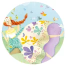 Djeco Tavasz hercegnő 36 darabos formadobozos puzzle hercegnő alakú díszdobozban