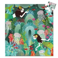   Djeco Formadobozos puzzle - Gyöngyhalász lányka, 54 db-os - Aquadic paradise