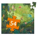 Djeco In the Jungle 54 darabos formadobozos dzsungel puzzle zöld növényes sziluettdobozban