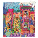 A kirakott Djeco Tündérek kastélya 54 darabos puzzle részletgazdag mesebeli udvara