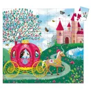 Djeco Elise hintója 54 darabos formadobozos puzzle hercegnős mintával