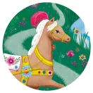 Djeco Elise hintója 54 darabos formadobozos puzzle hercegnős mintával