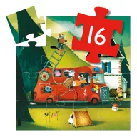   Djeco Formadobozos puzzle - A tűzoltóautó, 16 db-os - The fire truck