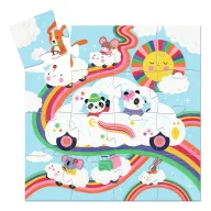   Djeco Formadobozos puzzle - Felhőjáró, 16 db-os - Cloud car