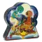 Djeco Aladdin formadobozos puzzle különleges alakú díszdoboza Aladdinnak és a kék dzsinnek az ábrázolásával
