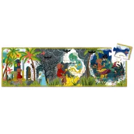 Djeco Aladdin formadobozos puzzle különleges alakú díszdoboza Aladdinnak és a kék dzsinnek az ábrázolásával