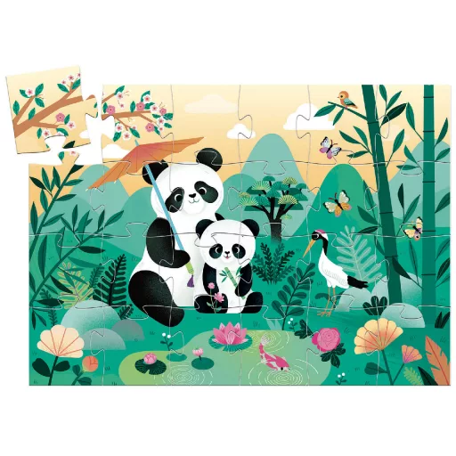 Djeco Formadobozos puzzle - Pici Panda Cuki, 24 db-os - Leo the panda