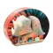 Djeco Teo a kis dínó 24 darabos formadobozos puzzle Triceratops alakú tárolódobozban