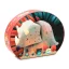 Djeco Teo a kis dínó 24 darabos formadobozos puzzle Triceratops alakú tárolódobozban