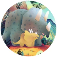   Djeco Formadobozos puzzle - Teo a kis dínó, 24 db-os - Teo the dino
