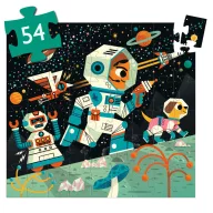   Djeco Formadobozos puzzle - Űrállomás, 54 db-os - Space station
