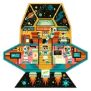 Djeco űrállomás alakú formadobozos puzzle 54 darabos változatban