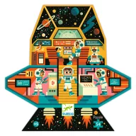   Djeco Formadobozos puzzle - Űrállomás, 54 db-os - Space station