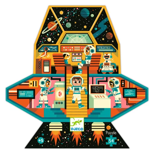 Djeco Formadobozos puzzle - Űrállomás, 54 db-os - Space station