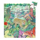 Djeco Indiai dzsungel formadobozos puzzle fa alakú díszdobozban