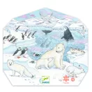 Djeco Élet a sarkvidéken 54 darabos formadobozos puzzle jegesmedvés díszdobozban