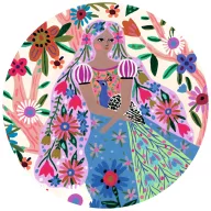   Djeco Formadobozos puzzle - Hercegnő és a páva, 36 db-os - The princess and her peacock