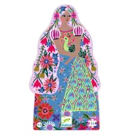   Djeco Formadobozos puzzle - Hercegnő és a páva, 36 db-os - The princess and her peacock