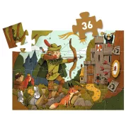   Djeco Formadobozos puzzle - Robin Hood, 36 db-os - Robin Hood