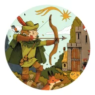   Djeco Formadobozos puzzle - Robin Hood, 36 db-os - Robin Hood