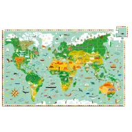 Djeco Lenyűgöző világ 200 darabos megfigyelő puzzle illusztrált doboza