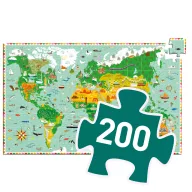 Djeco Lenyűgöző világ 200 darabos megfigyelő puzzle illusztrált doboza