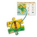 Djeco Lenyűgöző világ 200 darabos megfigyelő puzzle világtérkép mintás doboza
