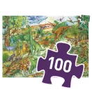 Djeco 100 darabos dinoszauruszos megfigyelő puzzle doboza füzettel