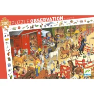   Djeco Megfigyeltető puzzle - Lovaglás, 200 db-os - Horse riding