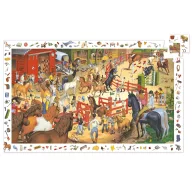   Djeco Megfigyeltető puzzle - Lovaglás, 200 db-os - Horse riding
