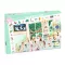 Djeco Balett iskola 100 darabos megfigyelő puzzle doboza tündéri balettos illusztrációval