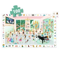 Djeco Balett iskola 100 darabos megfigyelő puzzle doboza tündéri balettos illusztrációval
