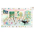 Djeco Balett iskola 100 darabos megfigyelő puzzle doboza tündéri balettos illusztrációval